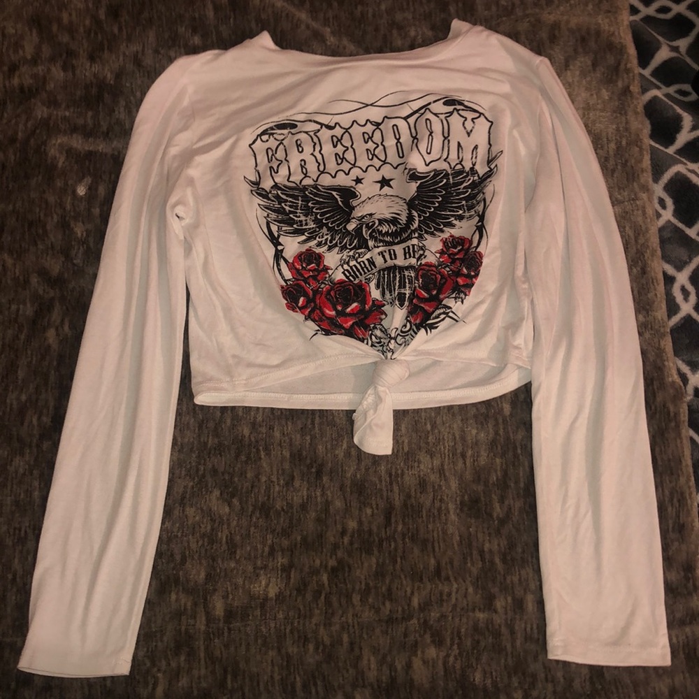 White Gem Printed Shirt!